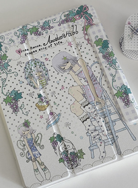 AnotherHillx章鱼草原创 磁吸可拆卸亚克力背板iPad保护壳带笔槽