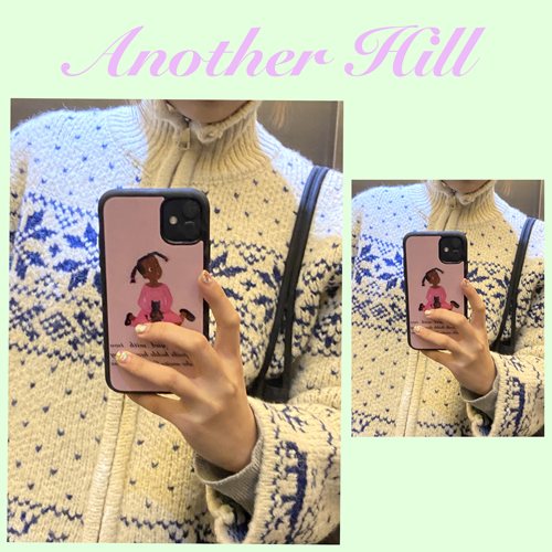 AnotherHill x Goldanna原创插画抱着猫咪的小女孩 全包手机壳 表面有膜记得撕开