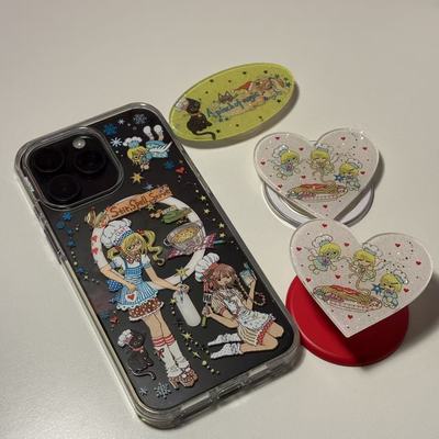 AnotherHillx章鱼草原创圣诞派对亚克力细闪粘贴磁吸支架