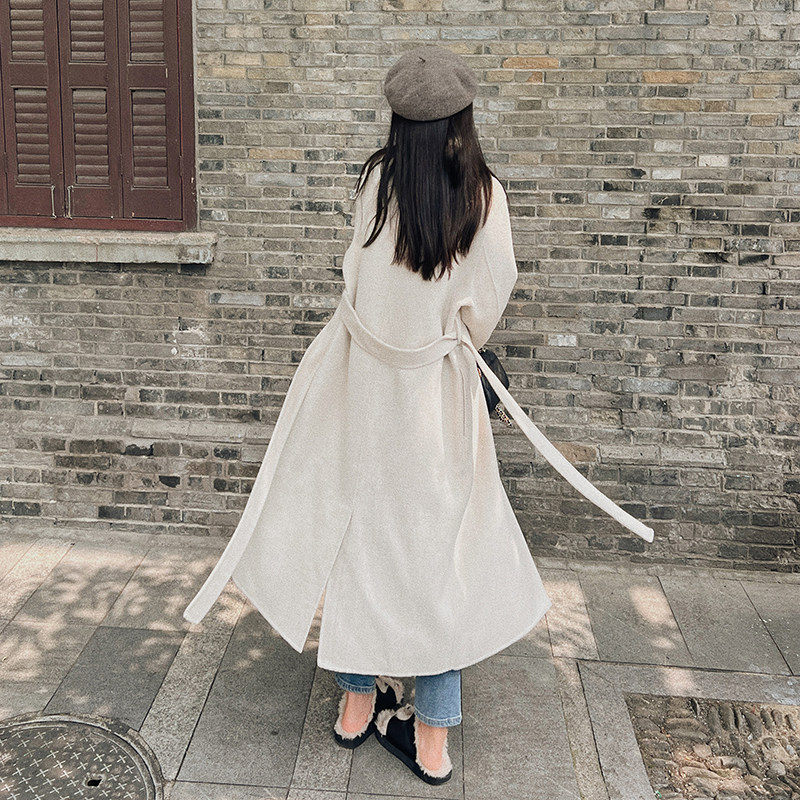 2023新款过膝双面呢大衣2381-P270控368+,女装毛呢外套,浙宝268（原浙宝222）