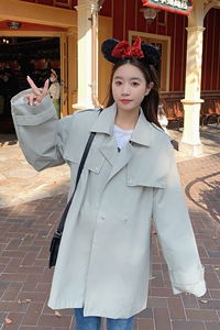 现货 2023新款短款小风衣2206P135控188图片