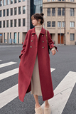 现货！2023新款双排扣呢大衣加厚长款2188+，女装毛呢外套，浙宝268（原浙宝222）