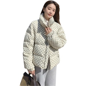 2023新款棋格短棉服2195-P155控238+图片