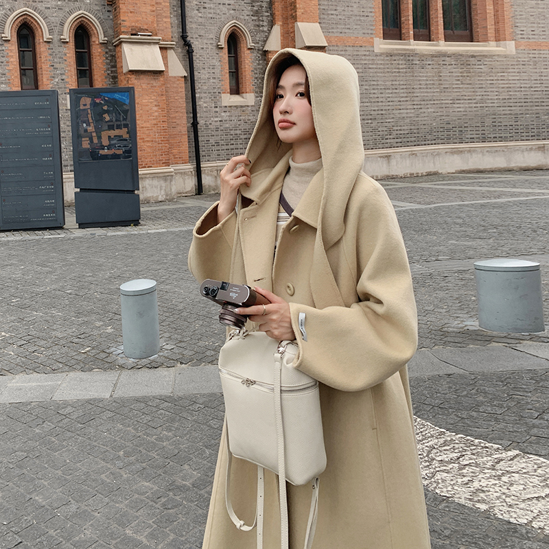 2023新款双面呢大衣帽子可脱卸2373-P280控378+，女装毛呢外套，浙宝268（原浙宝222）