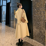 现货！不起球新款双排扣通勤韩版呢大衣加厚2080-P175控248+，女装毛呢外套，浙宝268（原浙宝222）