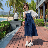 2023新款牛仔背带裙2329-P105控158+，女装连衣裙，浙宝268（原浙宝222）