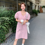 2025夏新款韩版时尚气质显瘦百搭连衣裙2555-115-168，女装连衣裙，浙宝268（原浙宝222）