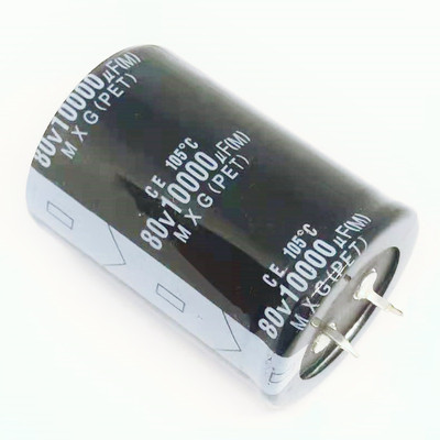 80v10000uf 10000uf80v 牛脚型直插铝电解电容 规格：35*50 35X60