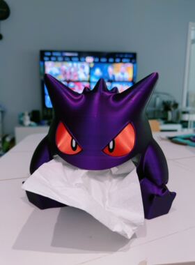 耿鬼纸巾盒3D打印耿鬼纸巾盒创意耿鬼纸巾盒耿鬼纸巾盒