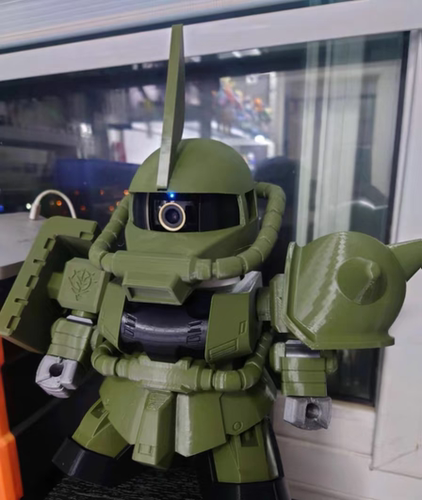 3d打印小米云台3高达元祖皮肤创意设计可动摆件