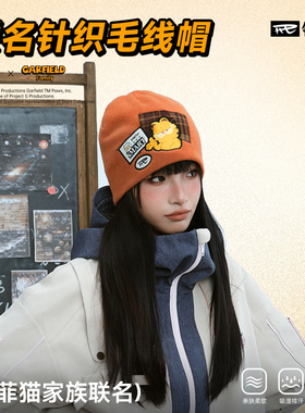 REV锐伍橙加菲猫家族联名毛线帽滑雪头盔头套加防寒保暖透气男女