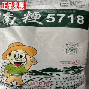 水稻种子南粳5718优质高稳产产圆粒好吃珍珠香大米稻谷子种抗倒