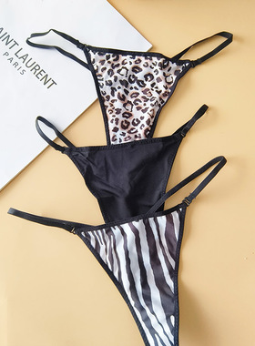 欧美性感细带内裤情调勒阴高叉一根绳火辣火辣tback丁字裤女纯欲