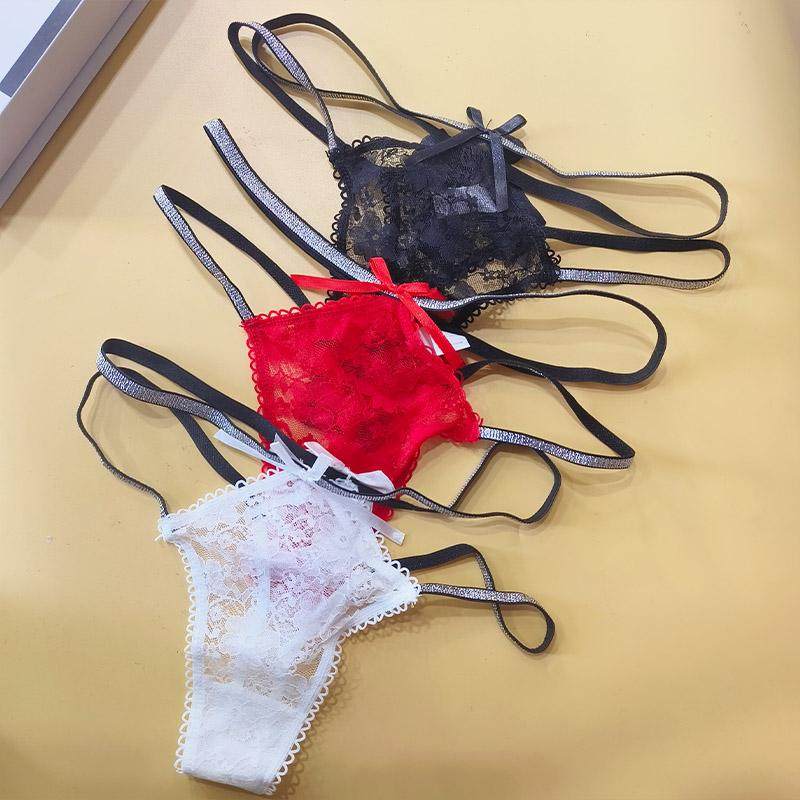 欧美轻熟风性感蕾丝丁字裤女双细带镂空舒适透气大码内裤2025新款,女士内衣/男士内衣/家居服,女丁字裤,淘宝优惠券,粉丝福利购,淘宝优惠卷