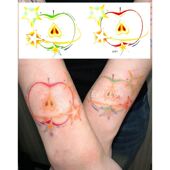 恋与深空同款 彩色纹身贴ins甜酷昼以夜苹果辣妹手臂持久防水贴纸