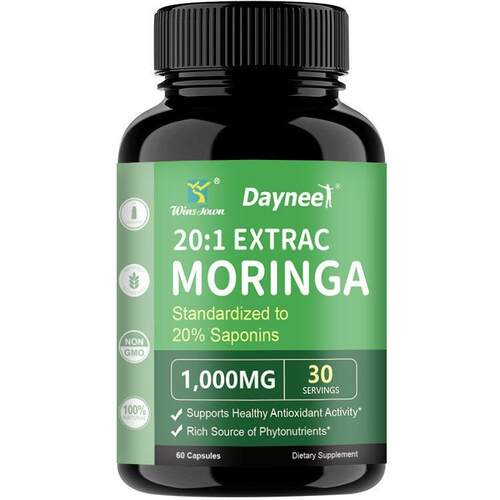 现货Moringa capsules辣木Flat Tummy Supplement Capsule样品