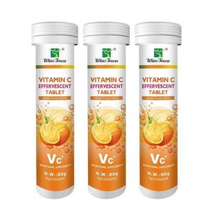 Vitamin C Effervescent Tablets Orange Compound Tablets