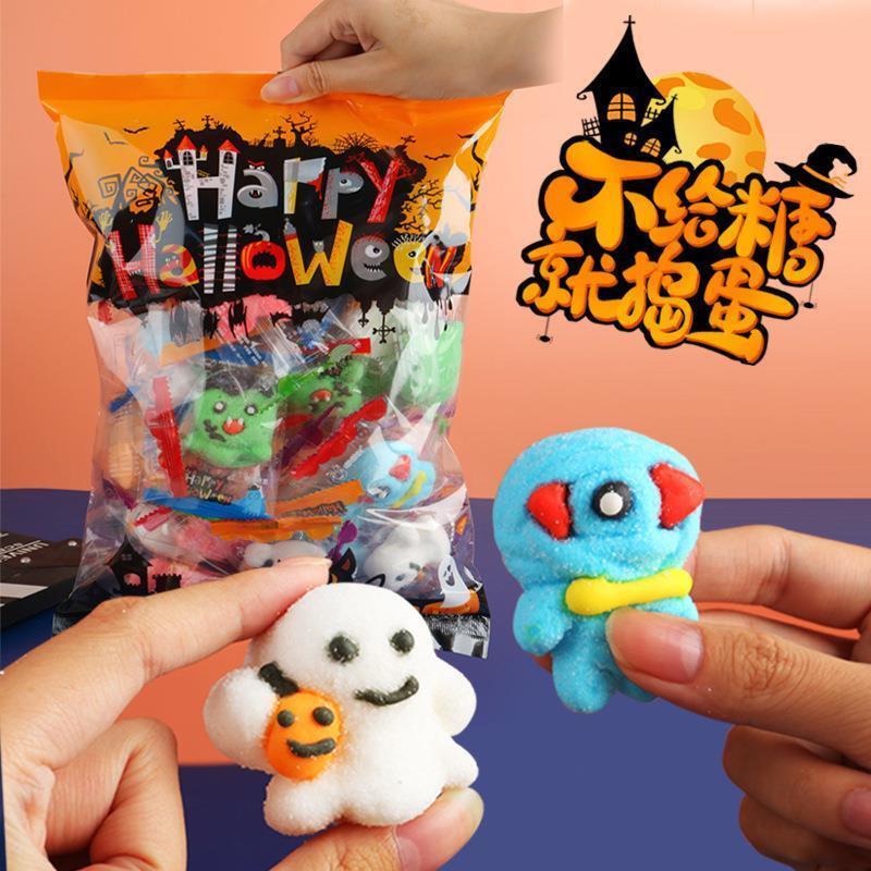 Halloween themed marshmallow prank candy 万圣节搞怪整蛊糖果