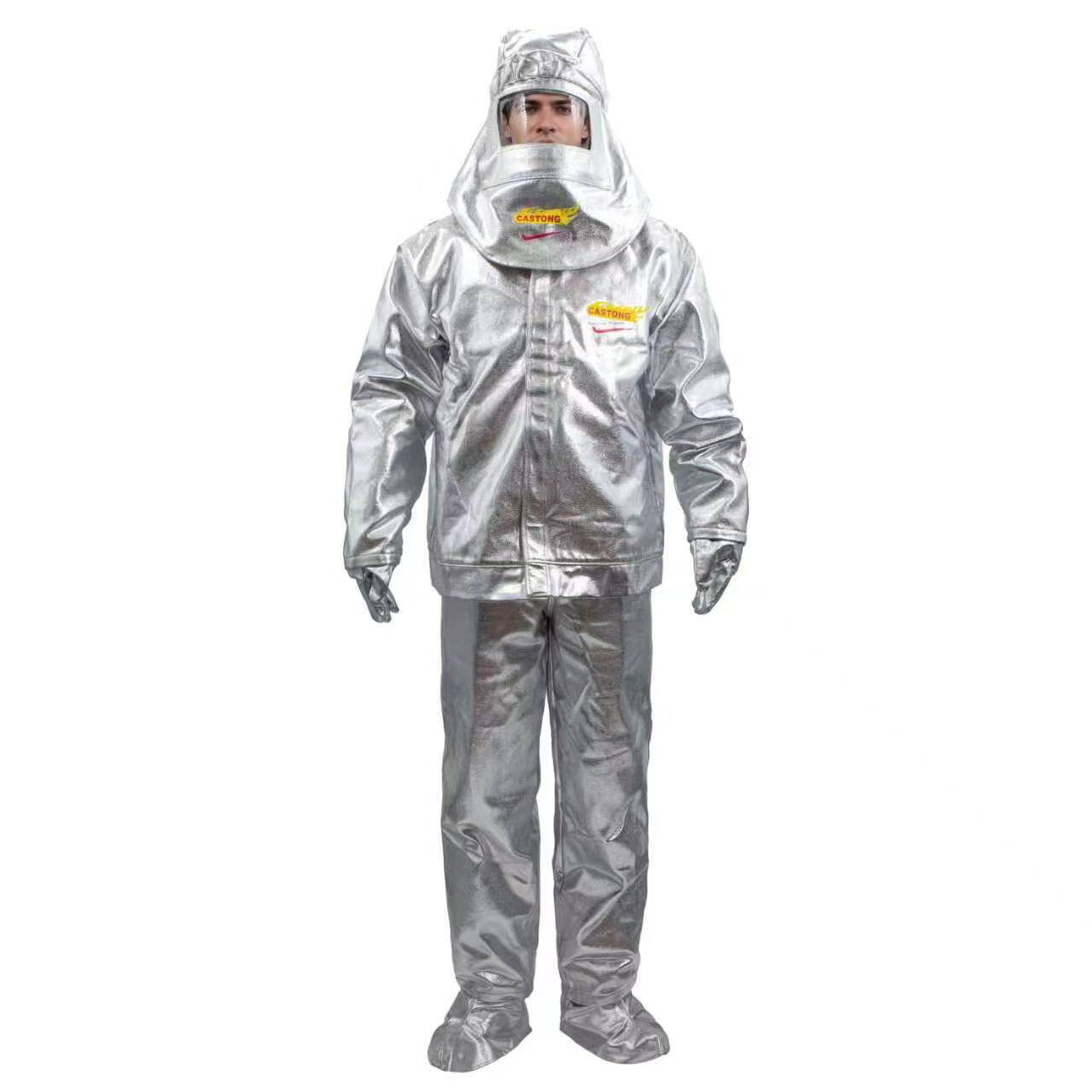 铝箔防火隔热服防飞溅辐射热耐高温分体冶炼服防烫CASTONG卡司顿