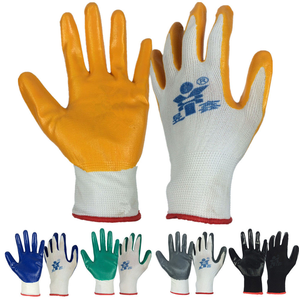 昱鑫手套劳保手套十三针丁腈尼龙耐油防滑挂胶涂胶防油工业挂胶,居家日用,手部防护用品,淘宝优惠券,粉丝福利购,淘宝优惠卷