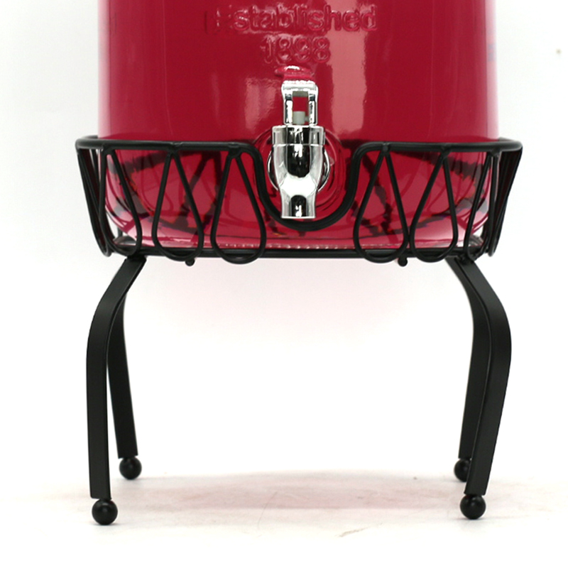 4升5升8升5.5升玻璃釀酒罐啤酒桶支架果汁罐黑色四條腿卷紋鐵架子在類目 餐飲具, 酒壺/酒杯/酒具, 酒架中 - 來自Buy2taobao.com提供專業的淘寶代購服務