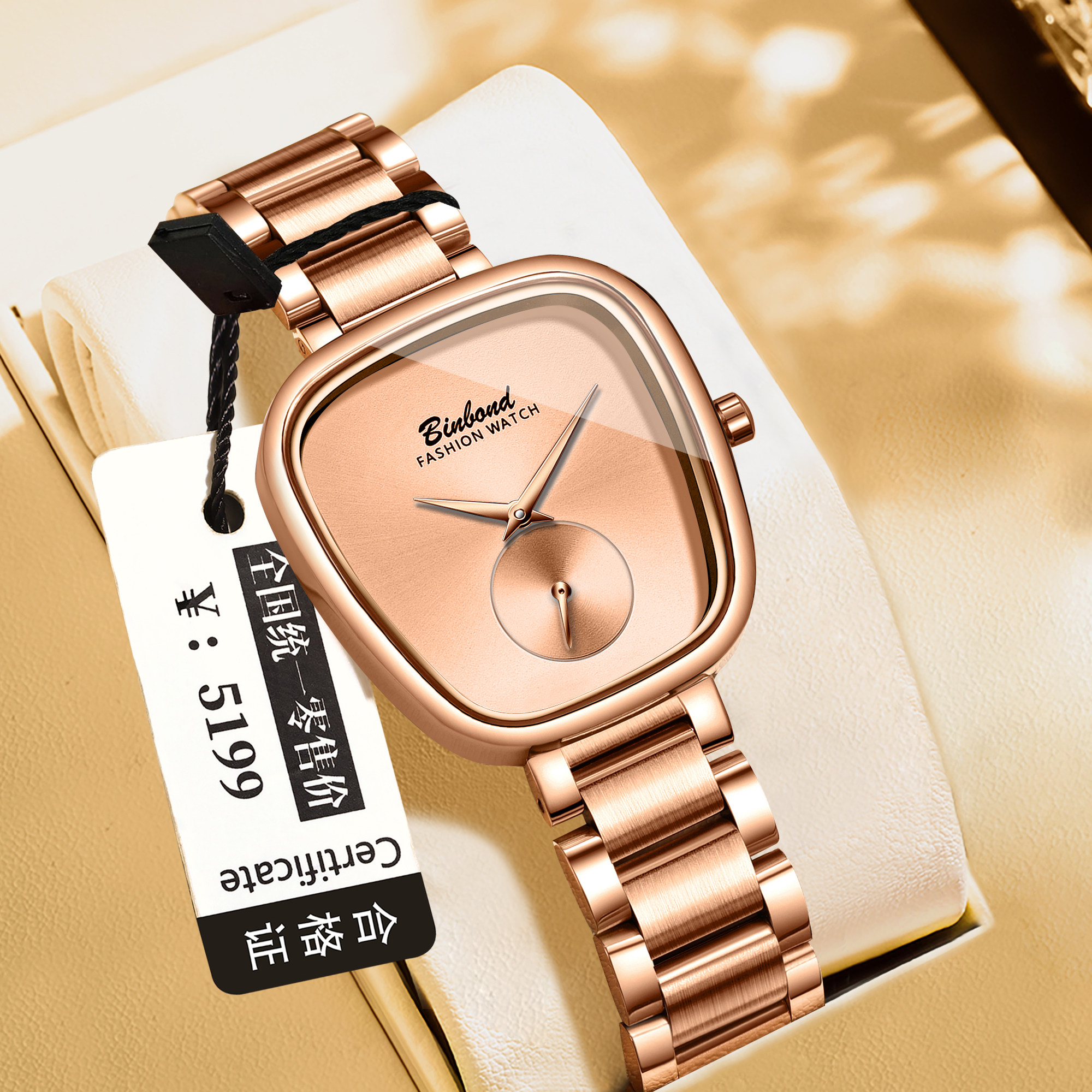 瑞士正品女士手表女学生轻奢防水时尚小众潮流手表女石英名牌腕表