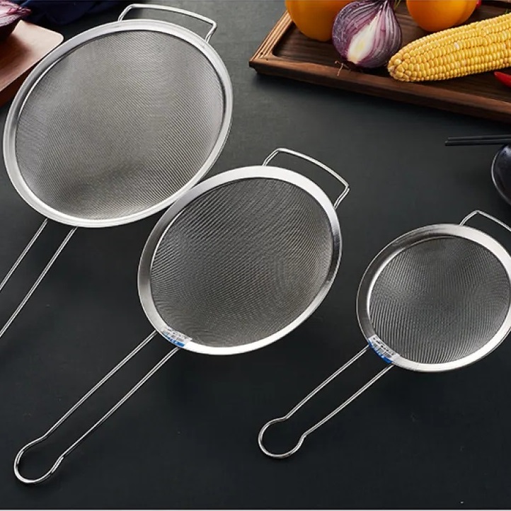 宽边钢油格不锈钢滤油勺漏勺油隔