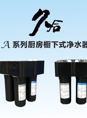 久合厨用茶饮超滤双排5000L净水器厨下式JH-KA2R四联活性炭微孔芯