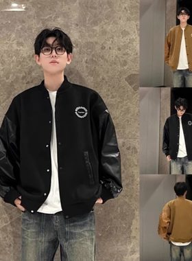 棒球服男款美式刺绣潮牌情侣外套