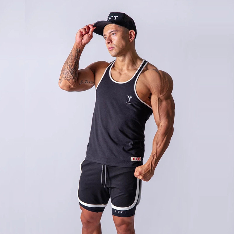 muscle Captain motion Chaopai Bodybuilding vest Brother Sleeveless run train Easy ventilation clothesin the Men's clothing, Vest/Vest  category - from Buy2taobao.com to provide professional Taobao agent buy service