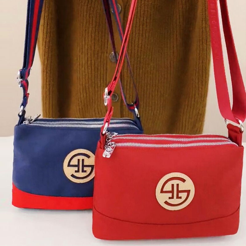 2025新款迷你多层布包单肩休闲尼龙牛津帆布包轻便单肩斜挎小包潮