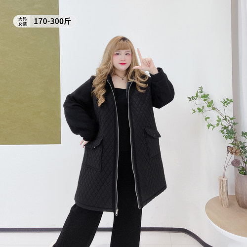 气质遮肉百搭大口袋拉链棉服外套