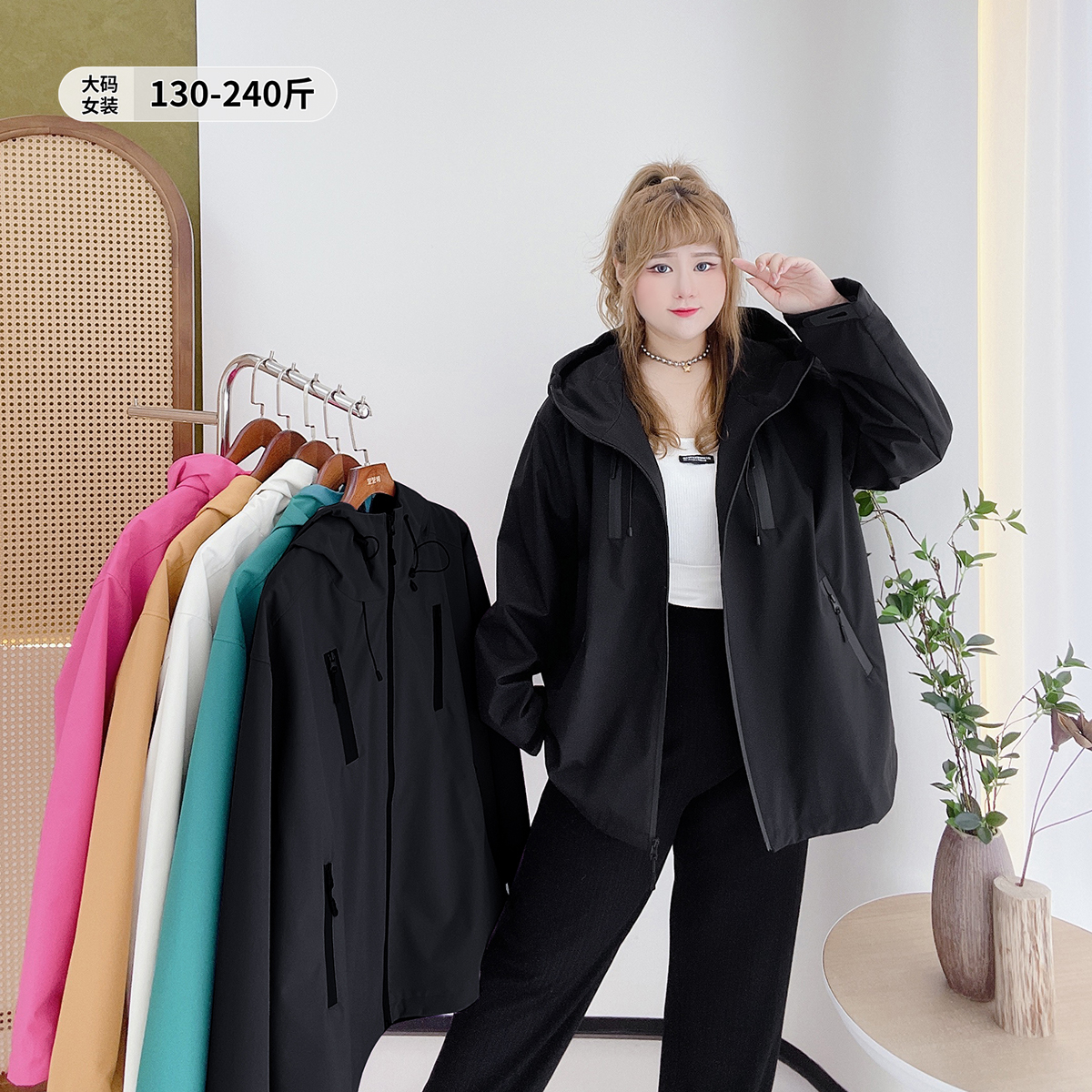 多巴胺工装外套时尚流行宽松遮肉