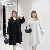 女装 300斤连帽加绒卫衣裙肉嘟嘟 胖莹莹大码 胖mm显瘦内搭连衣裙