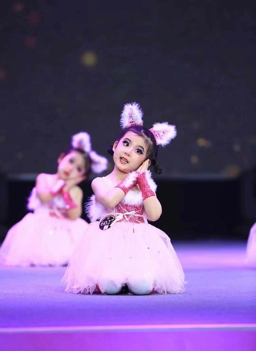 学猫叫演出服小花猫舞蹈表演服波斯猫动物卡通话剧衣服儿小猫咪童