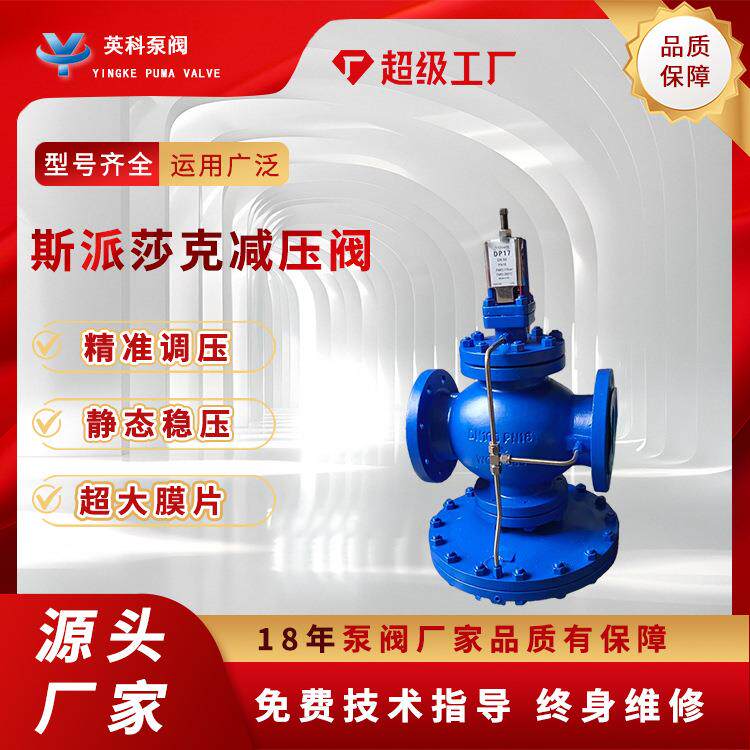 斯派莎克减压阀DP27/17铸钢法兰先导式超大膜片高灵敏度蒸汽DN50