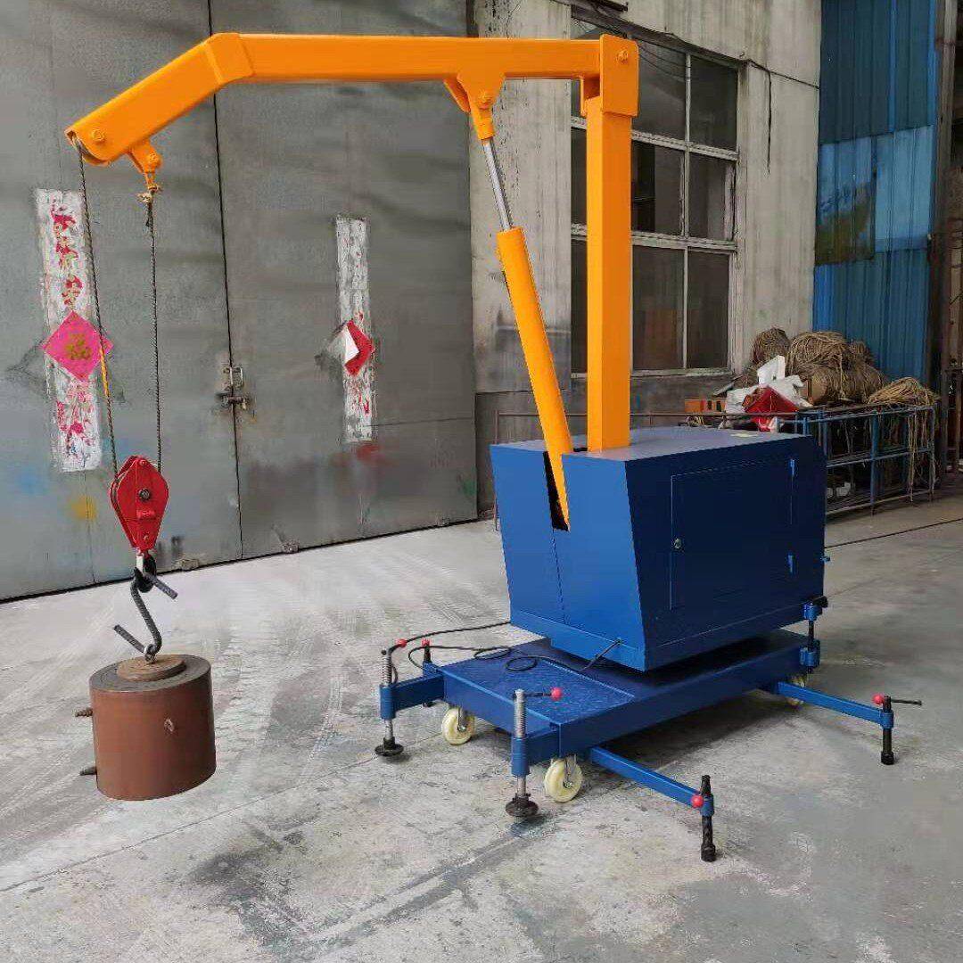 和磊直销HLQY微型模具吊车手动微型吊车手动旋转液压小吊车