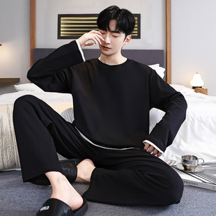 男款 纯棉长袖 胖GG加大码 秋款 220斤240斤5XL6XL 秋冬季 套装 睡衣男士