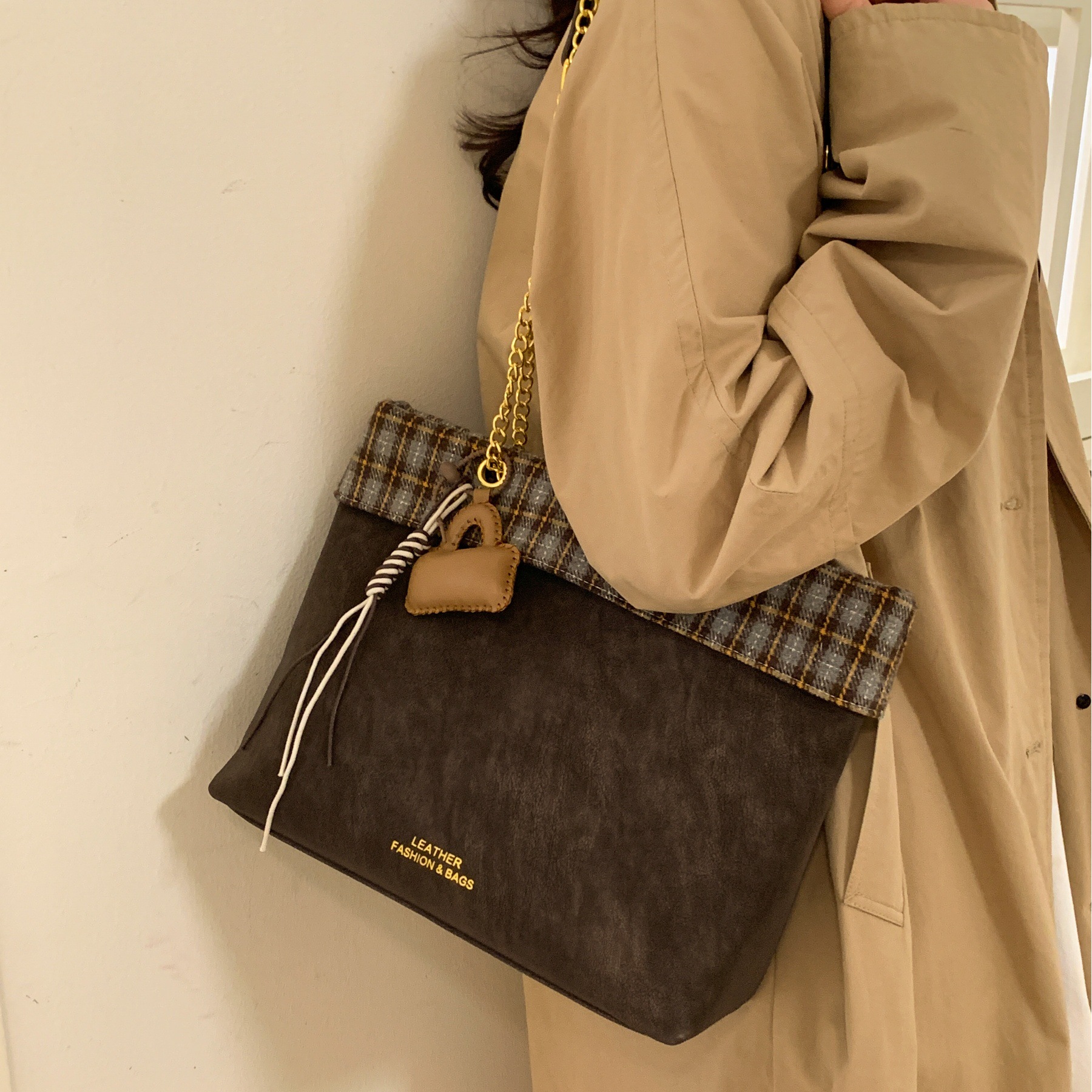 复古大容量腋下包女新款潮