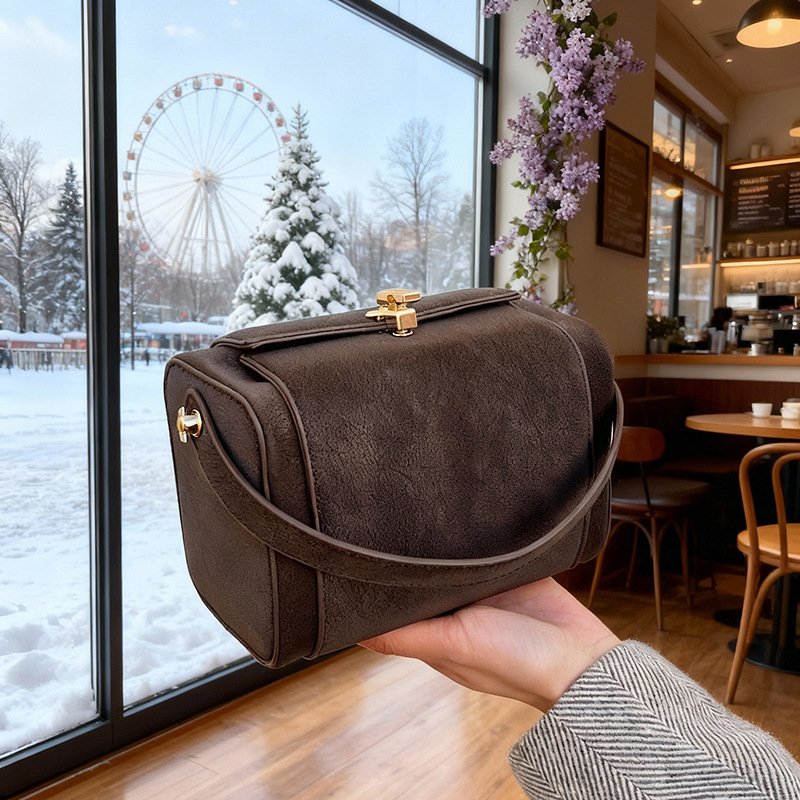 小众磨砂手拎包女式2025新