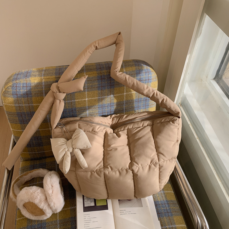 云朵棉服包女秋冬时尚大容