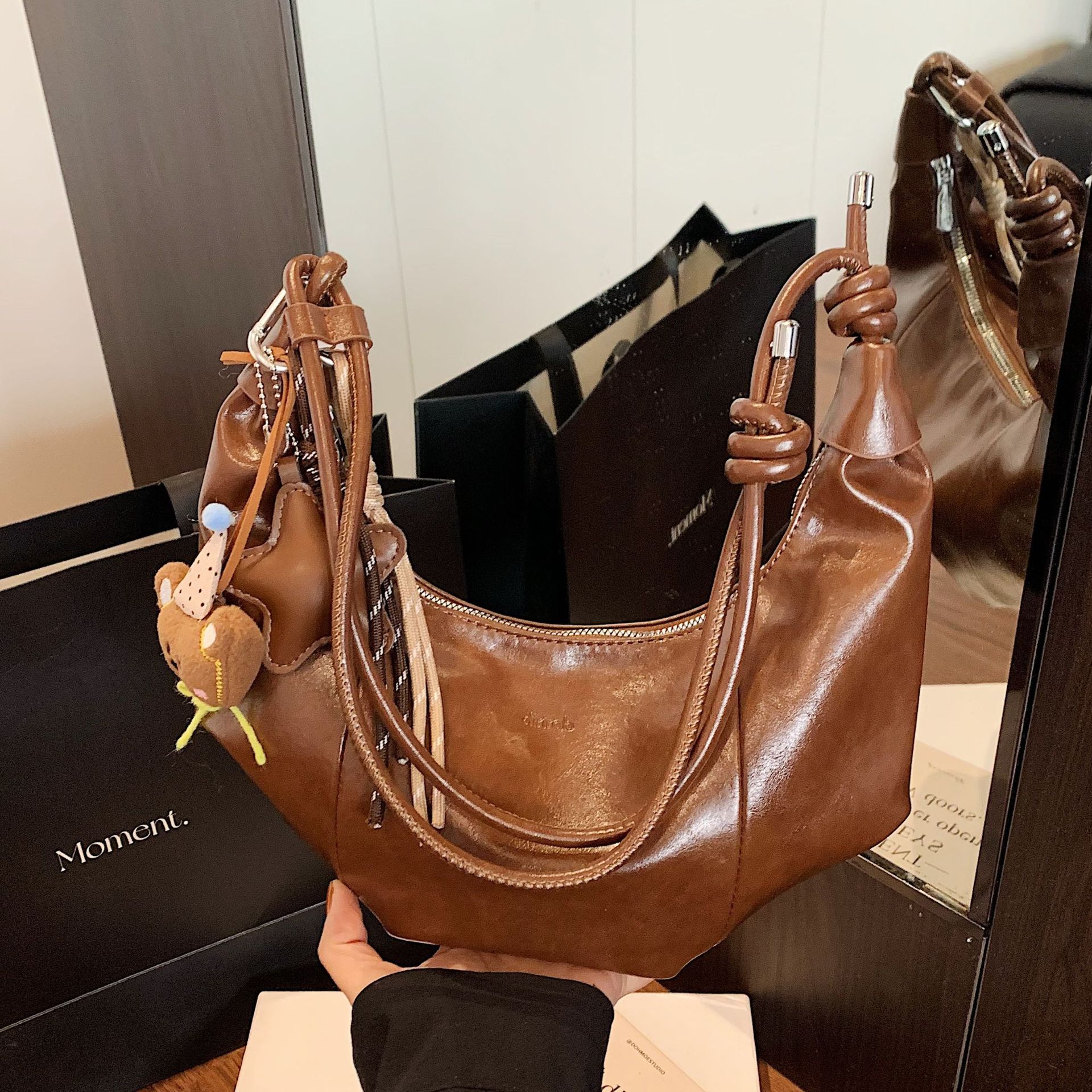 秋季复古高级感小众饺子包