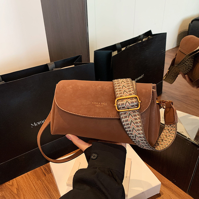 复古多隔层枕头包女2025新