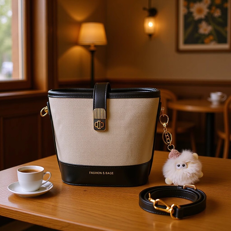 复古休闲质感水桶包斜挎20