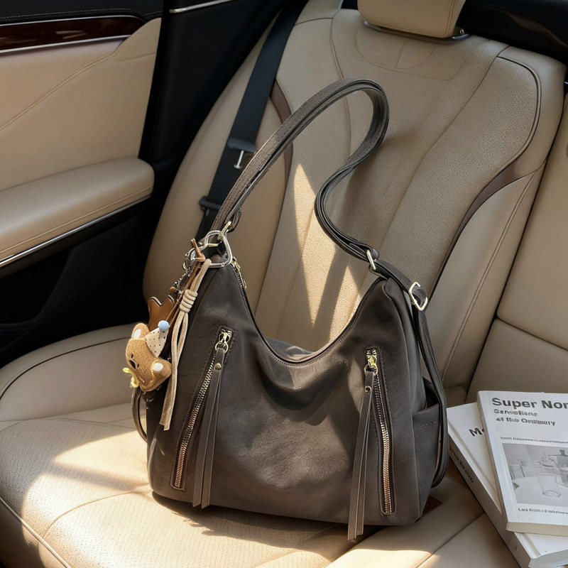 复古通勤双肩包女2025秋冬