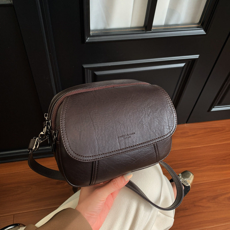 包包女斜挎2026新款休闲简约手提包大容量多层口袋通勤百搭小方包,箱包皮具/热销女包/男包,单肩包,淘宝优惠券,粉丝福利购,淘宝优惠卷