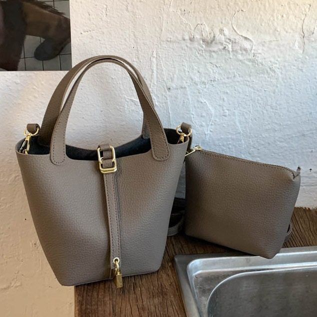 高级感百搭包包女2026新款时尚上班小拎包简约水桶包手提菜篮子包,箱包皮具/热销女包/男包,单肩包,淘宝优惠券,粉丝福利购,淘宝优惠卷