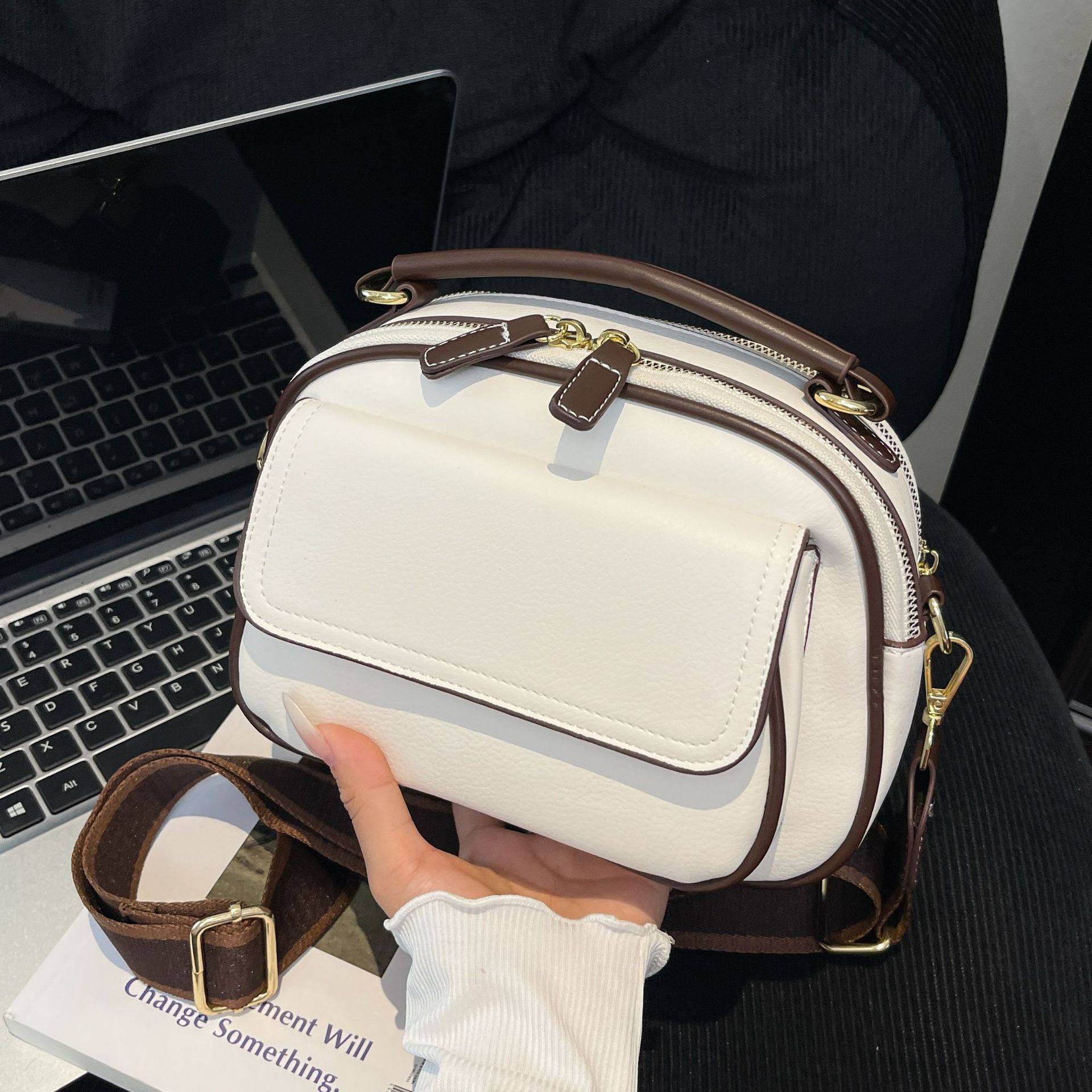 复古软皮枕头包女包2026新款时尚百搭手提多隔层单肩包宽带斜挎包,箱包皮具/热销女包/男包,单肩包,淘宝优惠券,粉丝福利购,淘宝优惠卷