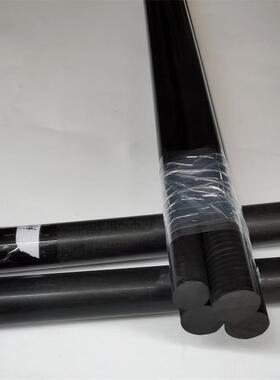 .导电乙缩醛棒 黑色 加碳纤POM棒 半导体德尔林棒