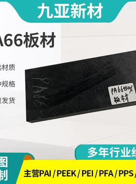 .尼龙板尼龙板材黑色PA66板材高强度耐磨尼龙棒高韧性PA66尼龙板